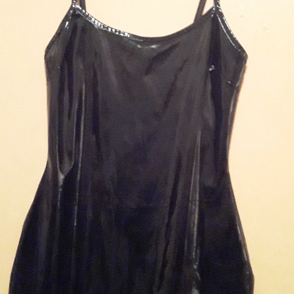 Pleather black mini dress - Picture 3 of 8